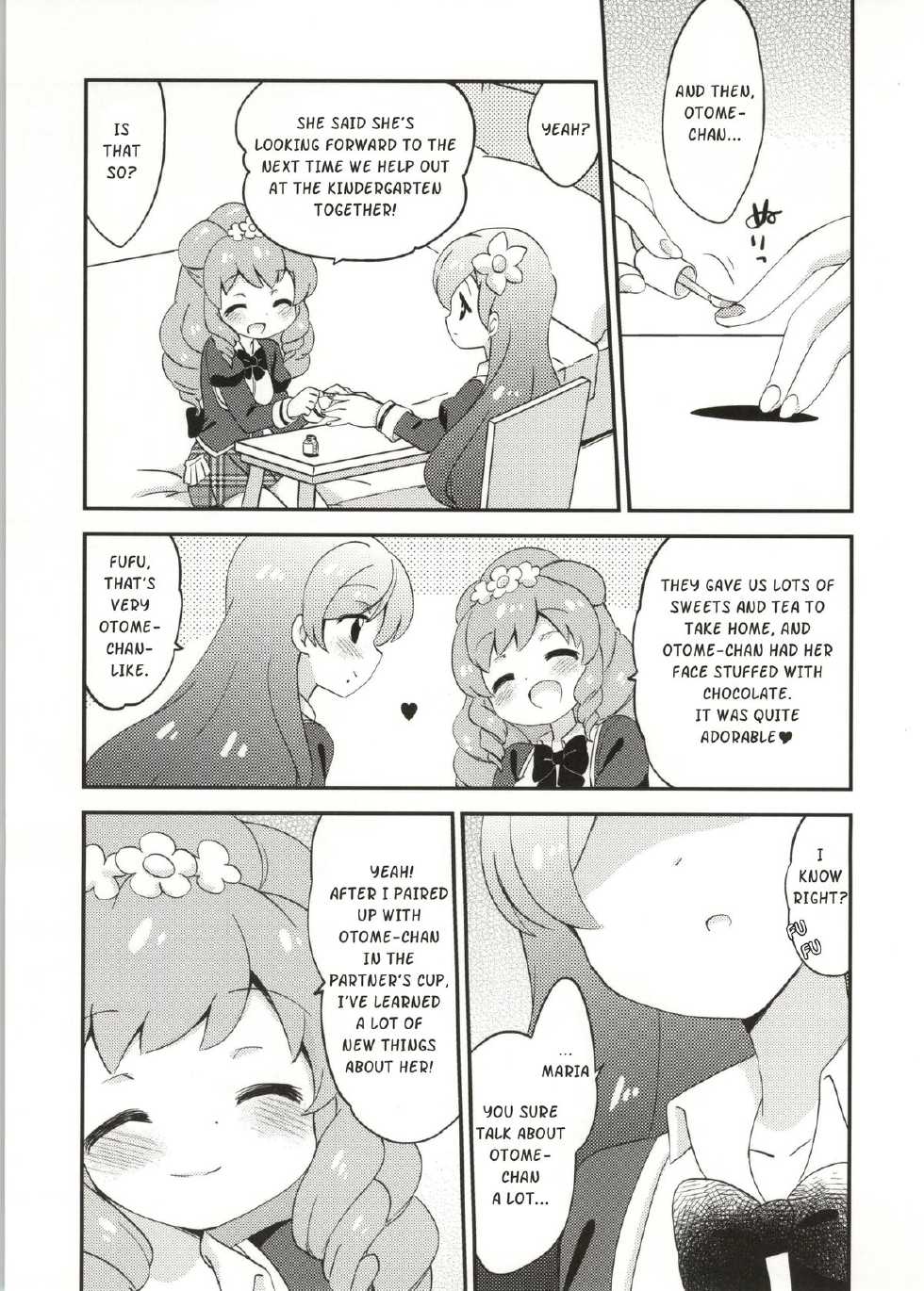 (Geinoujin wa Card ga Inochi! 4) [Colomonyu (Eromame)] Secret Nails | Naisho no Nail (Aikatsu!) [English] {/u/ scanlations} - Page 4