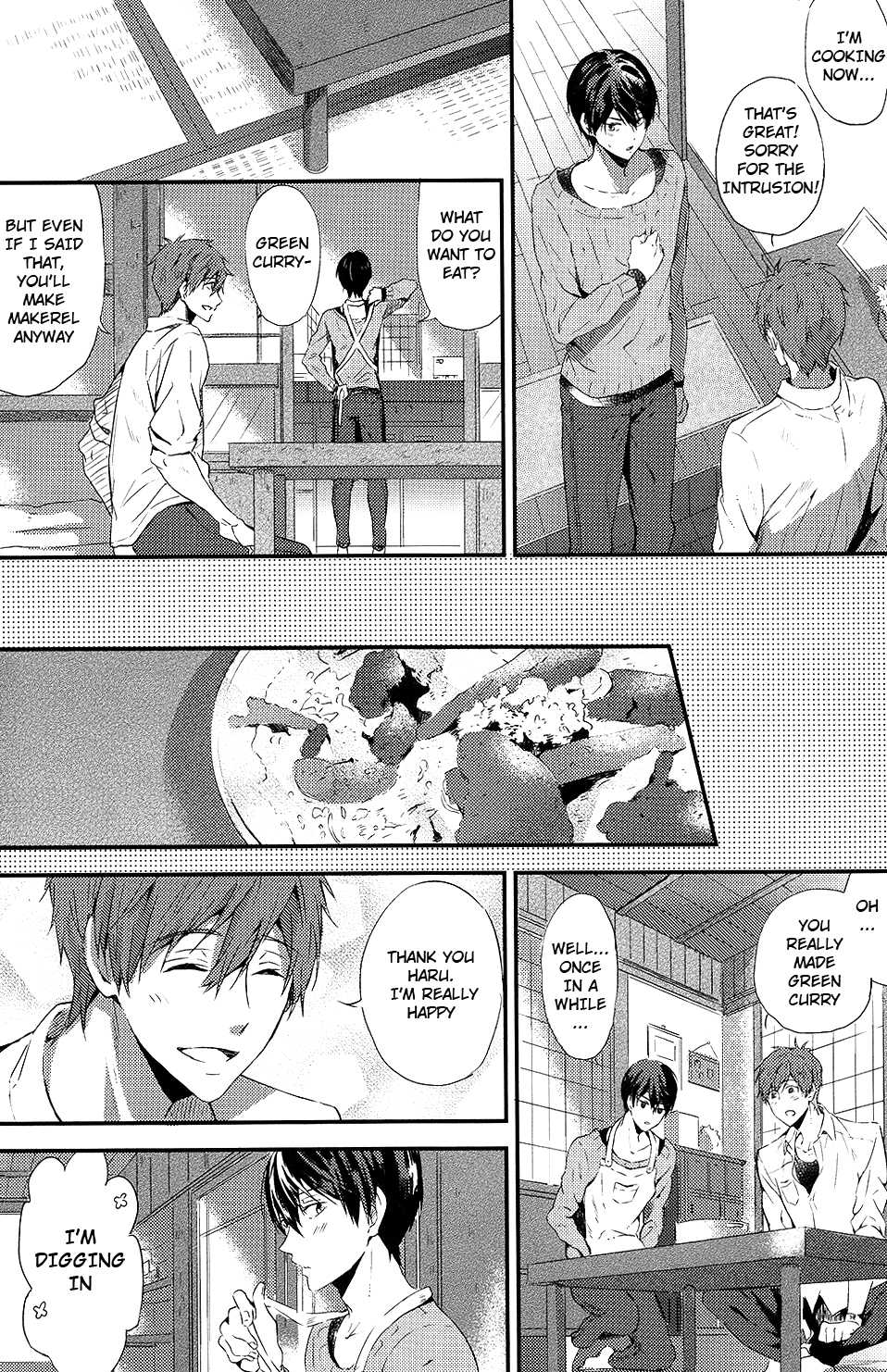 (SPARK9) [Hinan Kaishuuoke (Mina)] Makoto Nara Taberarete mo Ii yo | If it's Makoto, I don't mind being eaten (Free!) [English] [Milollita] [Decensored] - Page 13