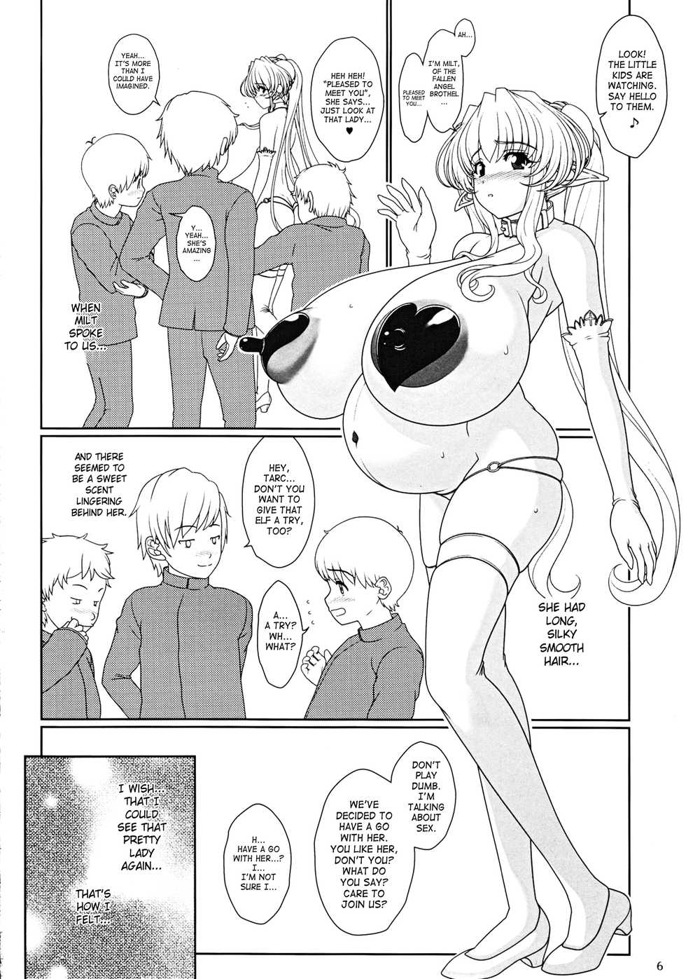 (C81) [Shoujo Kousaku (eltole)] Aru Shounen to Dorei Shoukan no Ninpu Elf | A Boy And A Pregnant Elf From A Slave Brothel [English] {SaHa} - Page 6