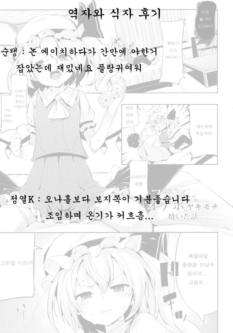 (Reitaisai 11) [Mochi-ya, Eclipse (Karochii, Rougetu)] Shiko Shiko Koumakan (Touhou Project) [Korean] [Team Dogdrip] - Page 22