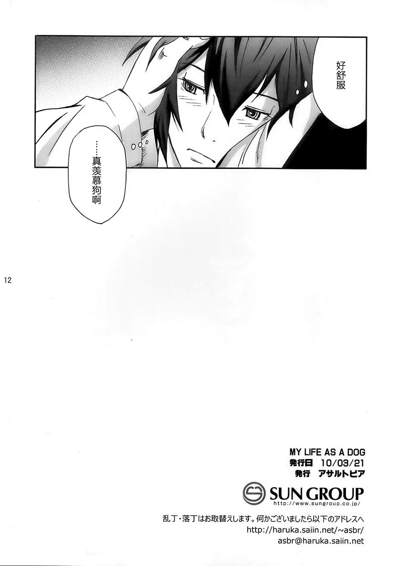 (CSP5) [ASSAULTBEER (KOMA)] My life as a dog (Durarara!!) [Chinese] - Page 11