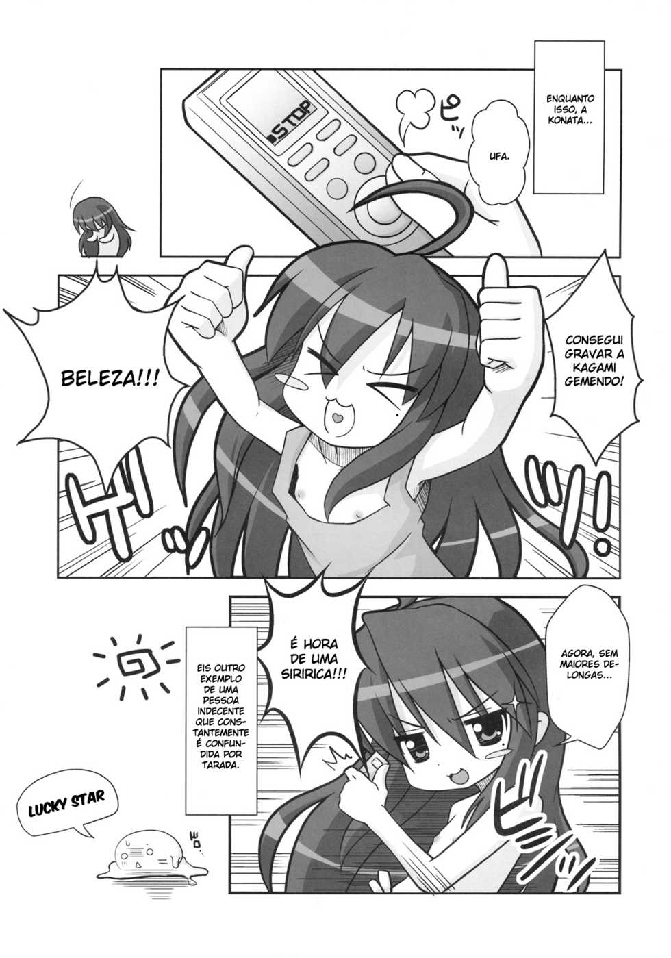 (C76) [Oden-Ya (Misooden)] KAGA MINE 4 (Lucky Star) [Portuguese-BR] [BartSSJ] - Page 16