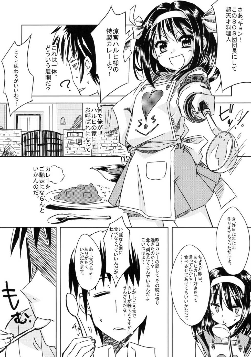(Yaminabe PARTY) [Nekousa Pudding (Arikawa Satoru, Ra-men)] Kyou mo Ashita mo Curry Youbi (The Melancholy of Haruhi Suzumiya) - Page 14