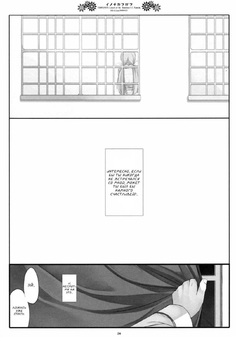 (COMIC1☆2) [D.N.A.Lab. (Miyasu Risa)] Inochikaragara (CODE GEASS: Lelouch of the Rebellion) [Russian] {Nik and Leri} - Page 21