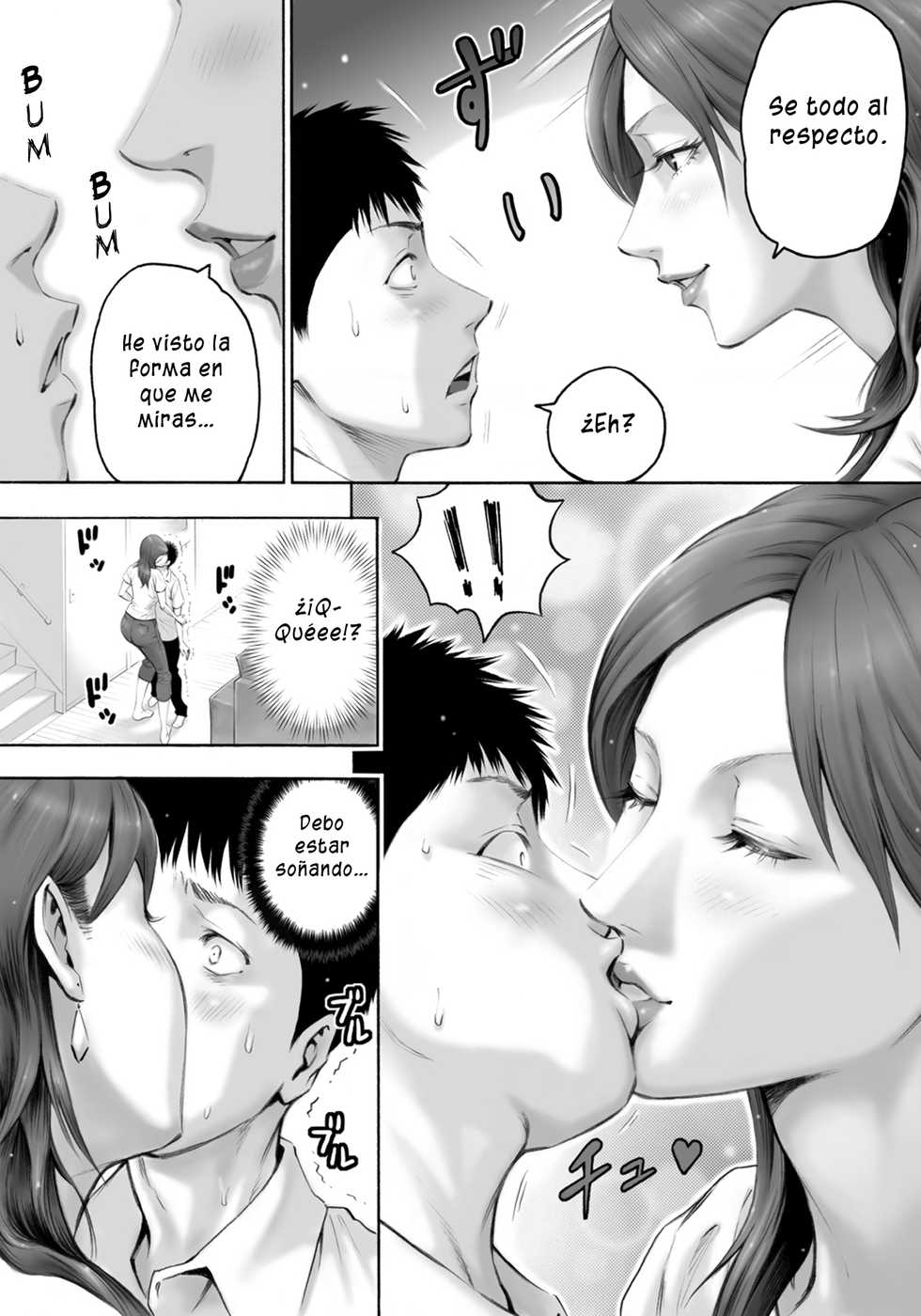 [DT Koubou (DAIGO)] Akogare no Kinjo no Obasan ni Nengan no Tanetsuke | La Señora que Vive Calle Abajo me Pidió que la Embarazara [Spanish] =P666HF= [Digital] - Page 9