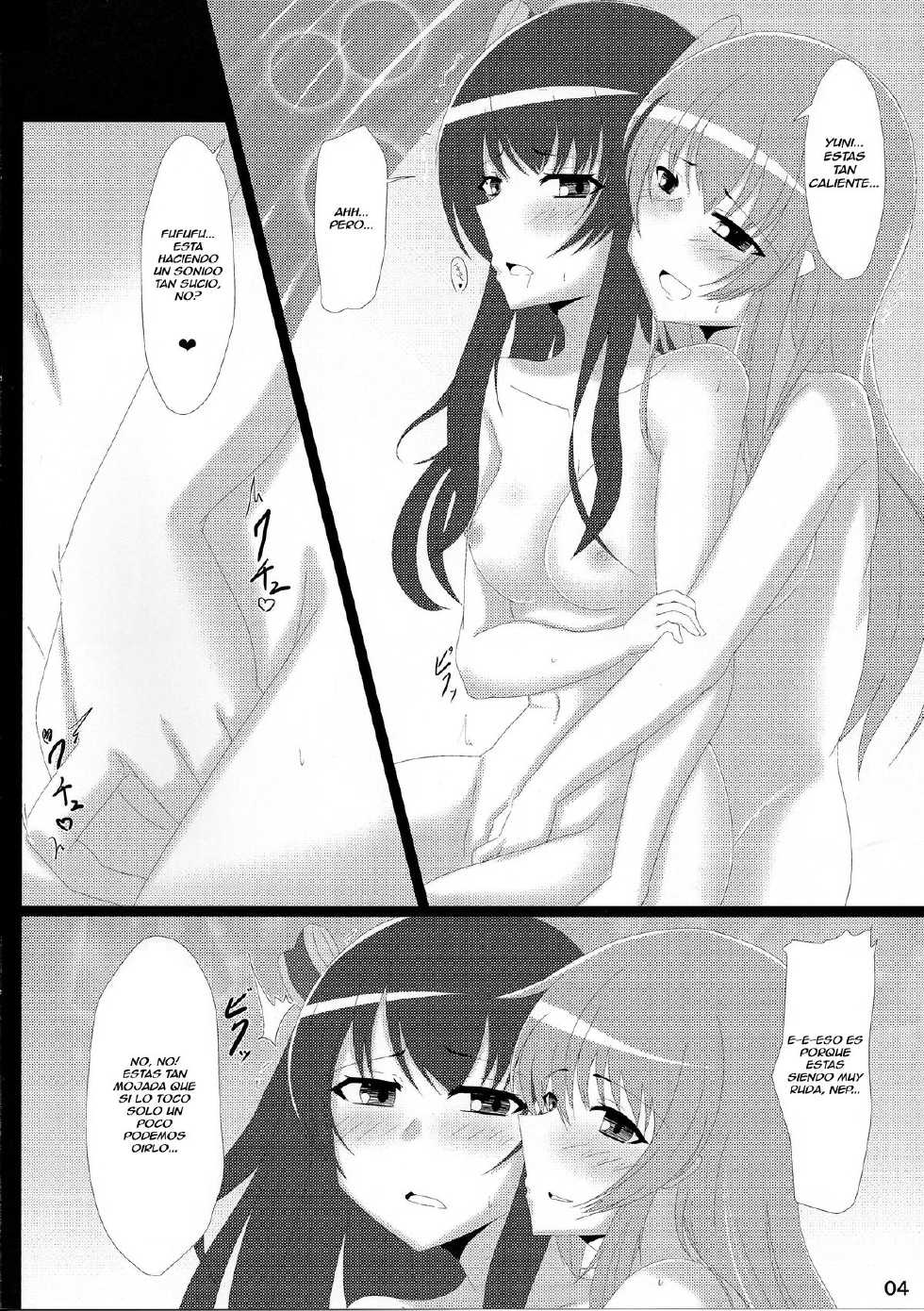(C86) [Nigatsu Umare (Sawaki Koma)] UniGear (Hyperdimension Neptunia) [Spanish] - Page 4
