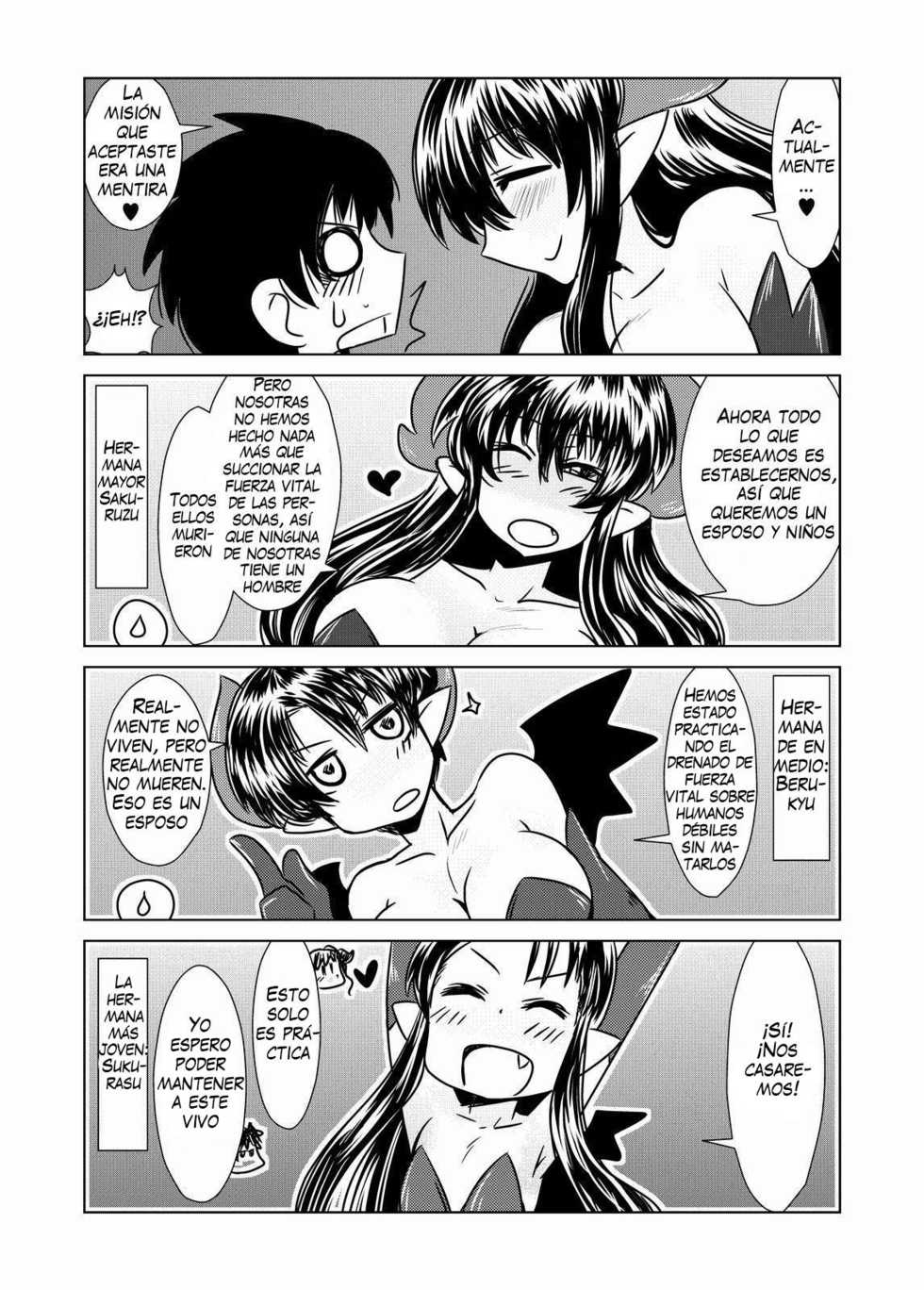 [Hroz] Succubus no San Shimai | Tres Hemanas Succubus  [Spanish] [ThanatoS184] [Digital] - Page 6