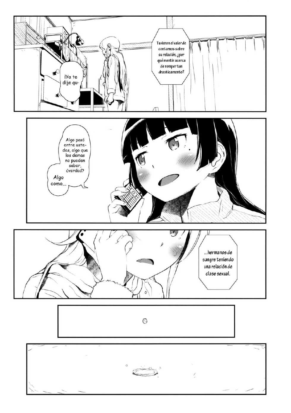 (COMIC1☆8) [†NIL† (Fujibayashi Haru)] Hoshikuzu Namida 3 (Ore no Imouto ga Konna ni Kawaii Wake ga Nai) [Spanish] [Dou-Hen FS] - Page 36