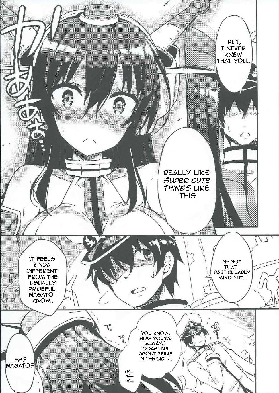 (C87) [odin (Kurokawa IZUMI)] Jitsu wa Nagato-san wa Chou Kawaii Mono Suki! Datta no desu. (Kantai Collection -KanColle-) [English] [constantly] - Page 5