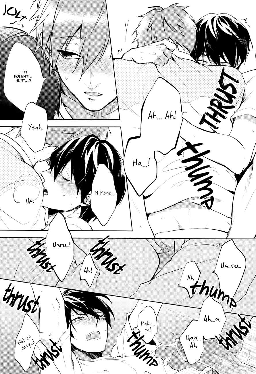 (Renai Free Style! Osaka Taikai) [sigmastar (Kazuki)] Kimi no Tonari de Zutto. (Free!) [English] [Baka Dumb Aho Scans] [Decensored] - Page 18