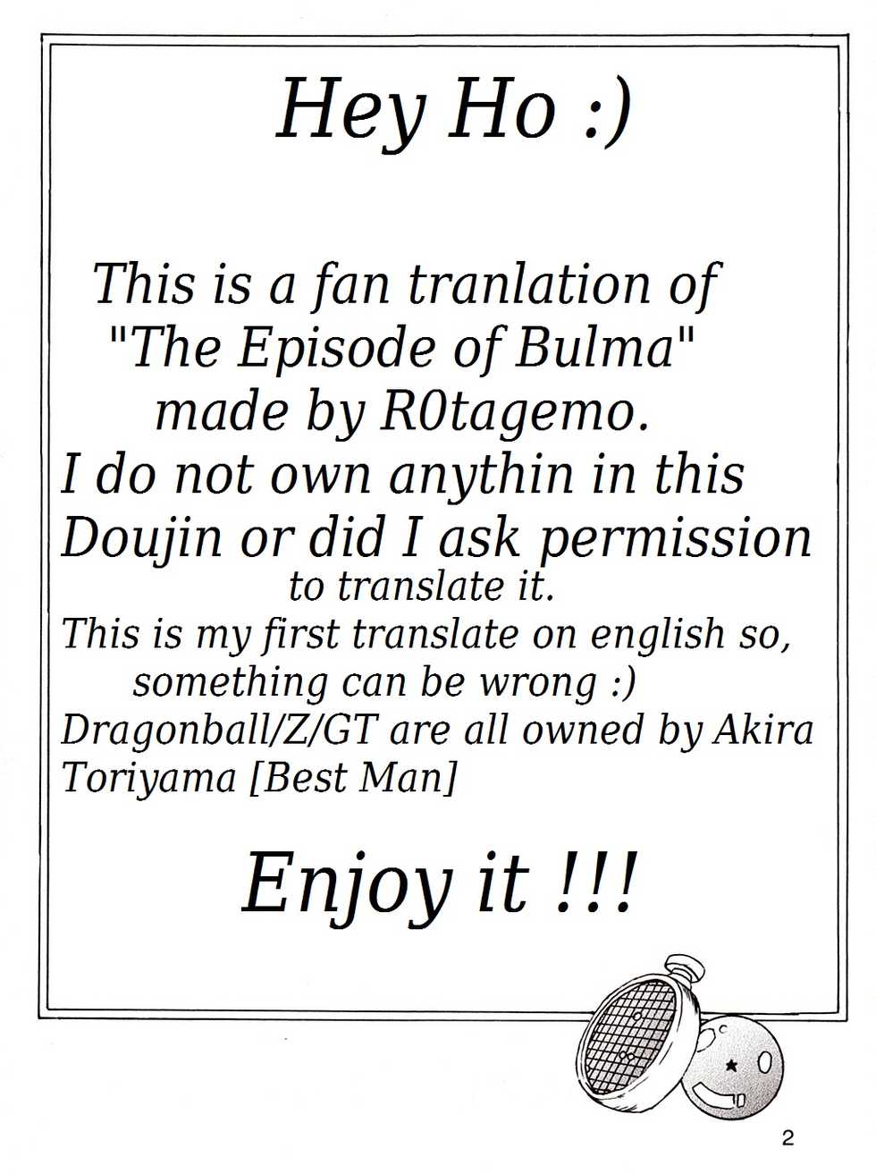 (C83) [Monkees (YoungJiJii)] Dragon Ball EB 1 - Episode of Bulma (Dragon Ball) [English] [R0tagemo] - Page 3