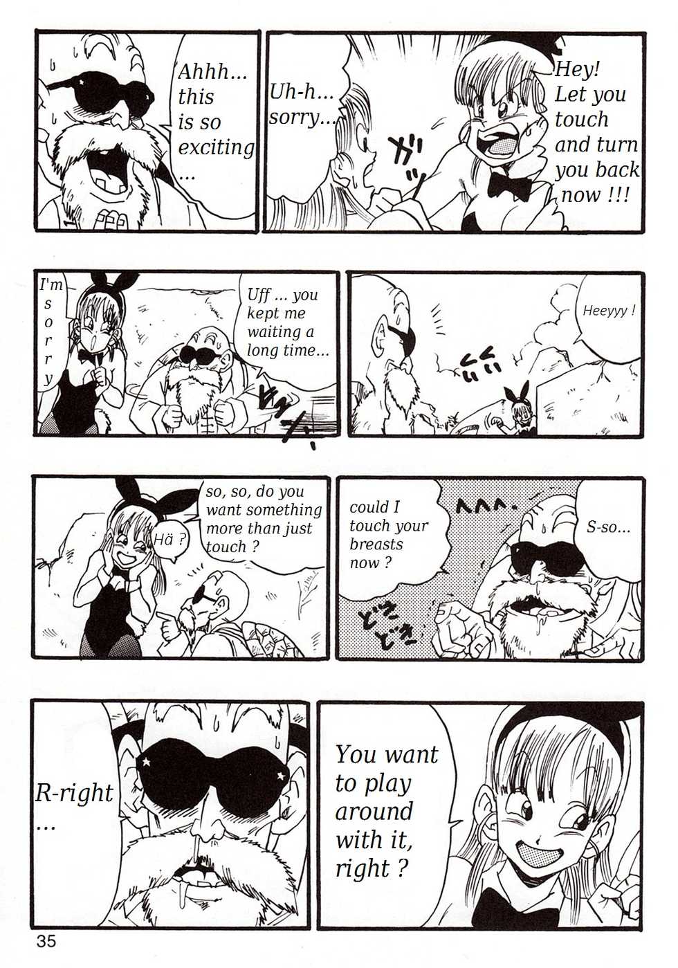(C83) [Monkees (YoungJiJii)] Dragon Ball EB 1 - Episode of Bulma (Dragon Ball) [English] [R0tagemo] - Page 35