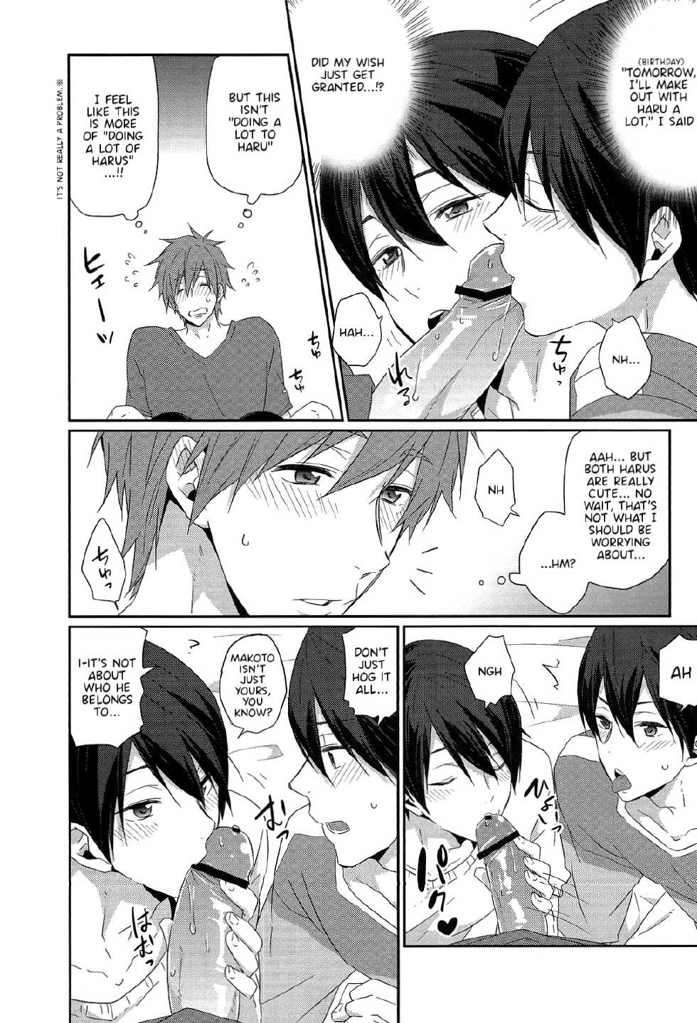 (Renai Jiyuugata! Osaka Taikai 2) [KH. (Yuki)] Ryote ni Haru. | A Haru in Both Hands. (Free!) [English] {Anneioux} - Page 4