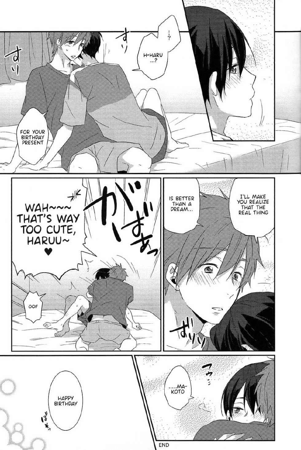 (Renai Jiyuugata! Osaka Taikai 2) [KH. (Yuki)] Ryote ni Haru. | A Haru in Both Hands. (Free!) [English] {Anneioux} - Page 15