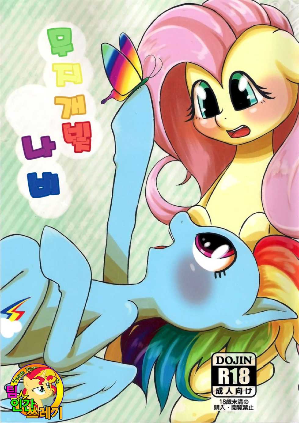 (Kemoket 3) [kiriya (Various)] Nijiirochocho | 무지개빛 나비 (My Little Pony Friendship is Magic) [Korean] [TeamHumanTrash] - Page 1