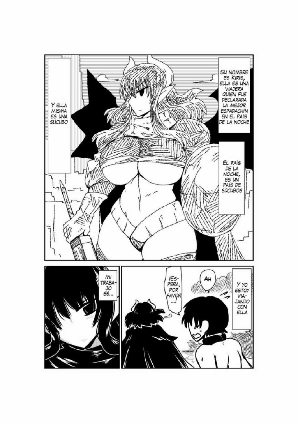 [Hroz] Succubus Kenshi to Obentou. | Lunch with a Succubus Swordswoman [Spanish] [ThanatoS184] [Digital] - Page 3