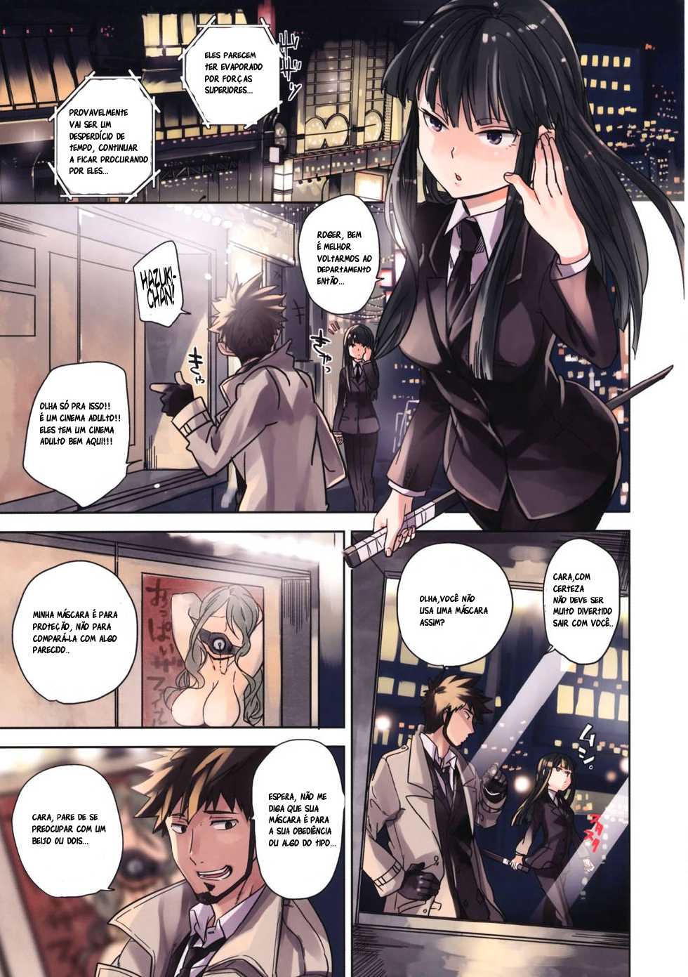(C80) [goo-paaa (ocha)] Leather face (DARKER THAN BLACK) [Portuguese-BR] [Haruka Tenoh] - Page 3