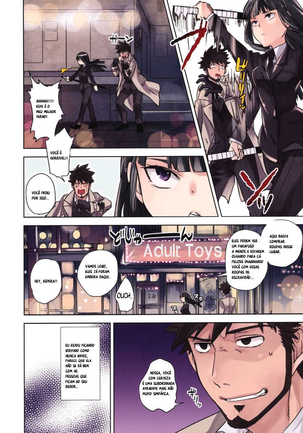 (C80) [goo-paaa (ocha)] Leather face (DARKER THAN BLACK) [Portuguese-BR] [Haruka Tenoh] - Page 4