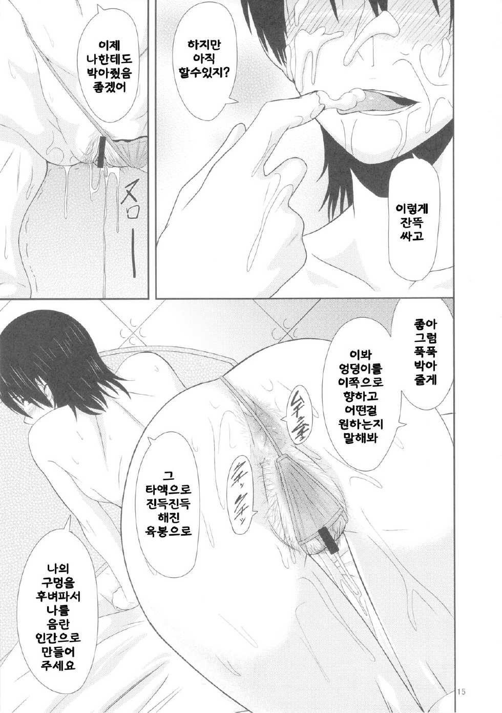 (C84) [Pollinosis (Shinkuu Tatsuya)] REDLEVEL7.5 (Yotsubato!) [Korean] [LIMITE] - Page 14
