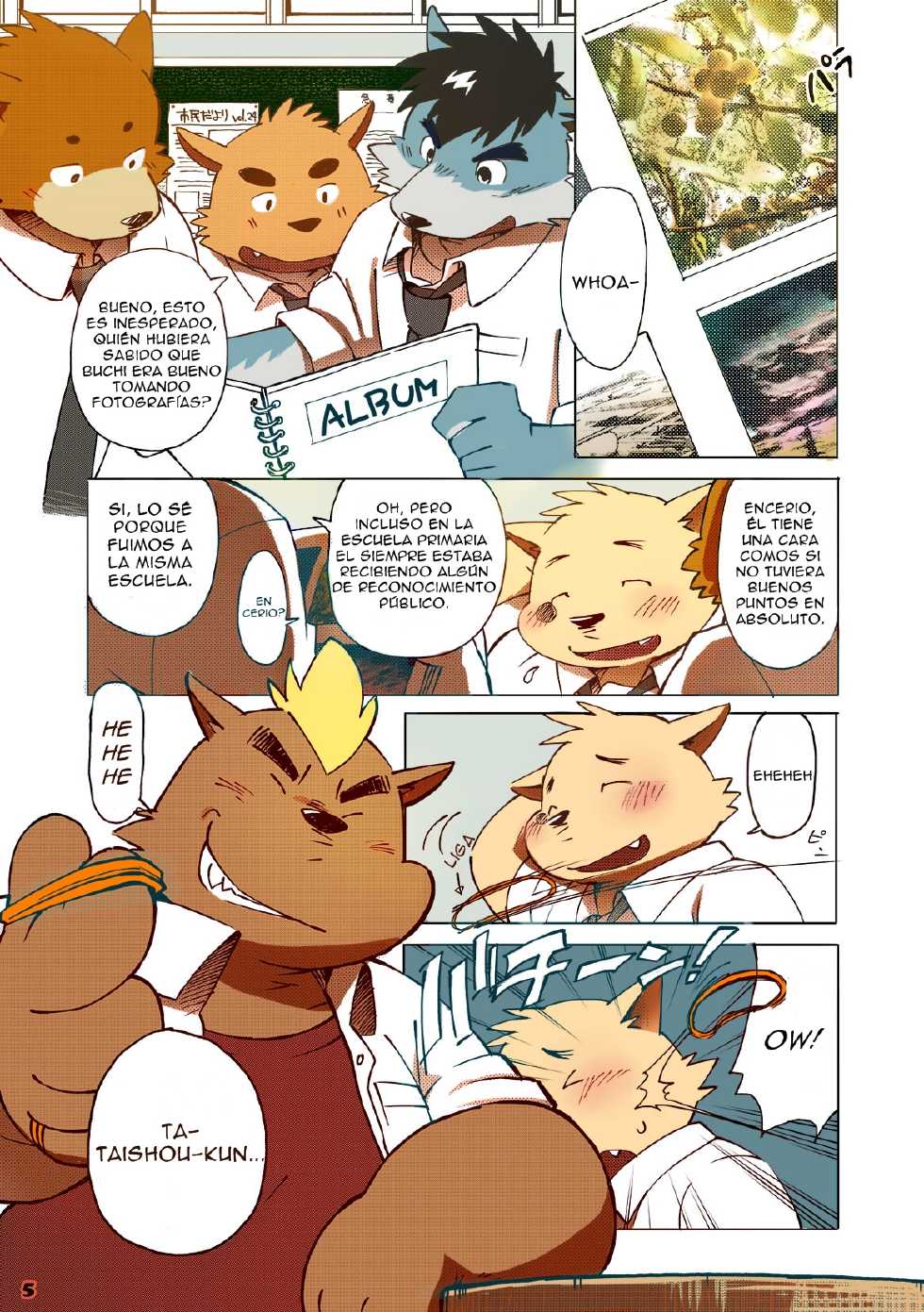 [Goroujirou (Jiroh)] Mekko Rarekko [Spanish] [Tiger_Kanji] [Colorized] [Digital] - Page 4