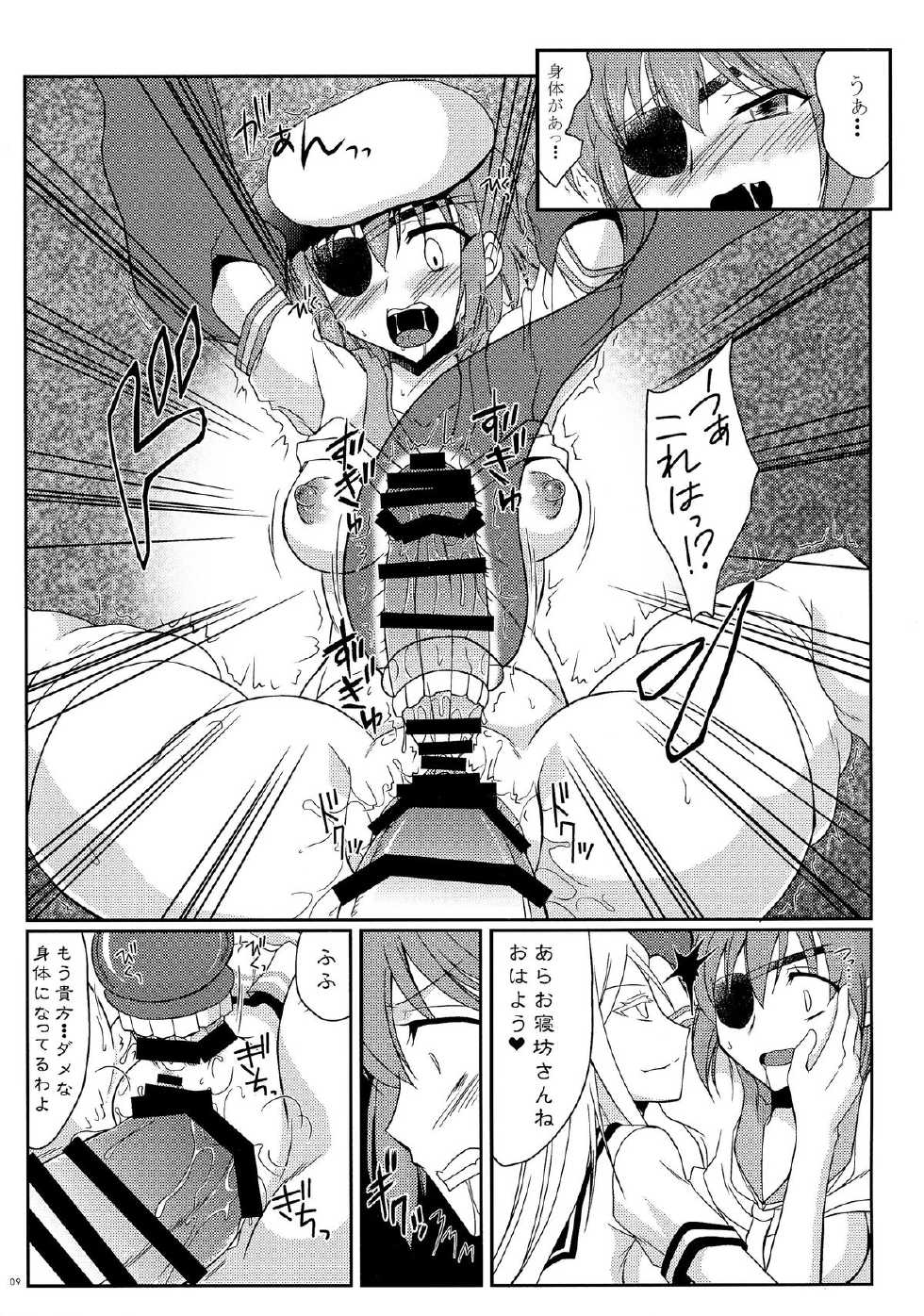 (C87) [Hijouguchi (TEI-OH-K-TAKAMURO)] Kiso ni Saikou no Shasei o Ataeteyarou (Kantai Collection -KanColle-) - Page 9