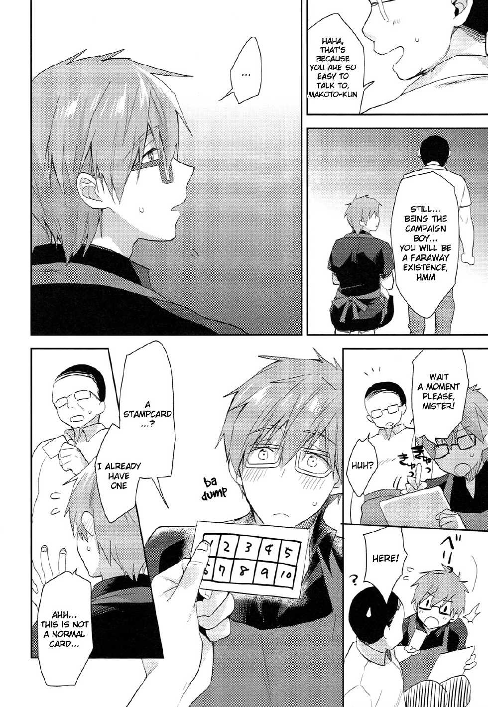 (Splash!) [Monukenokara (Mo)] Hataraku Makoto-kun | Hardworking Makoto (Free!) [English] [Holy Mackerel] - Page 21