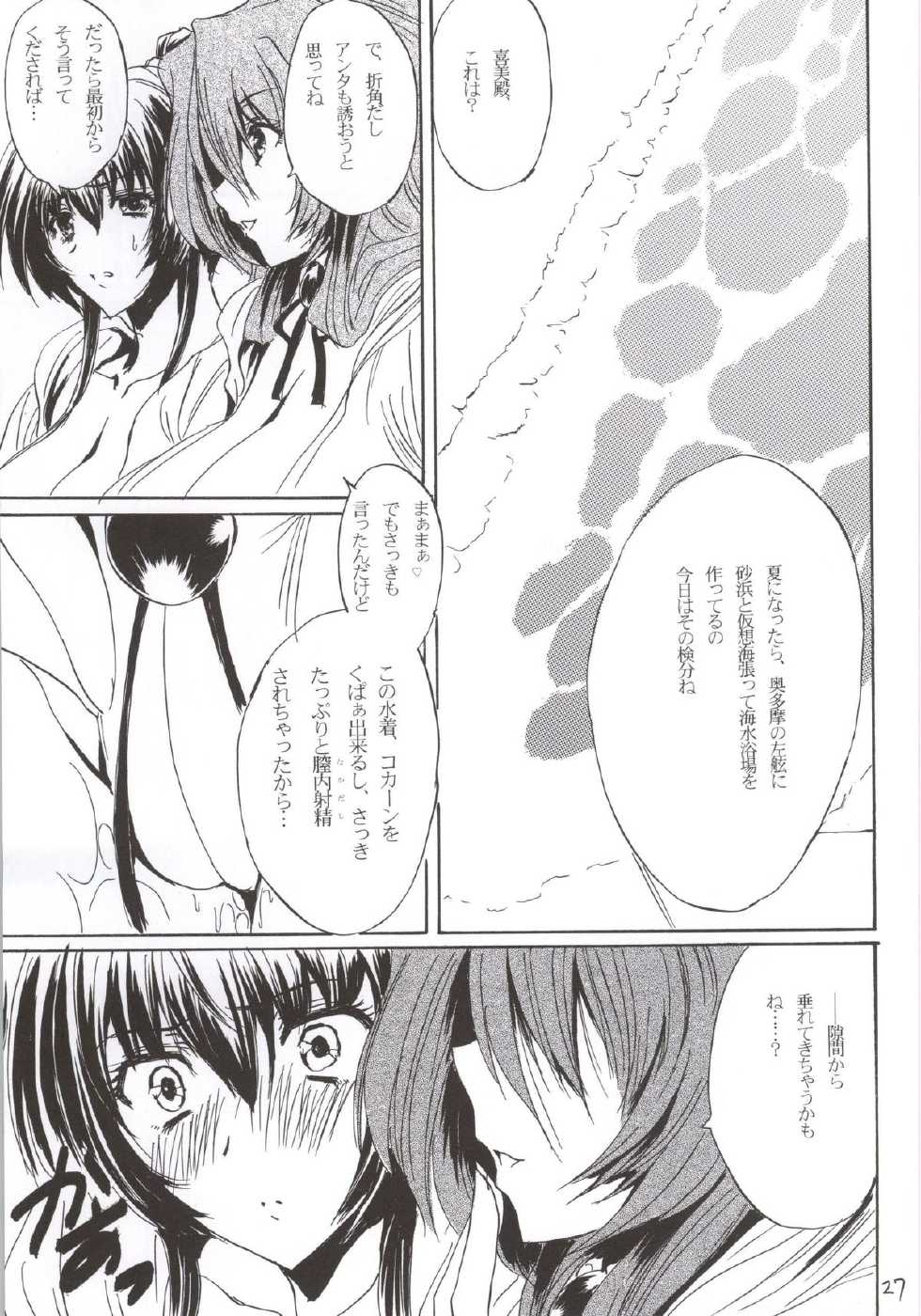 (C86) [Circle Vertec (Hikeshi no Kaze Zimbabwe)] Mizugi no Megami (Kyoukai Senjou no Horizon) - Page 26