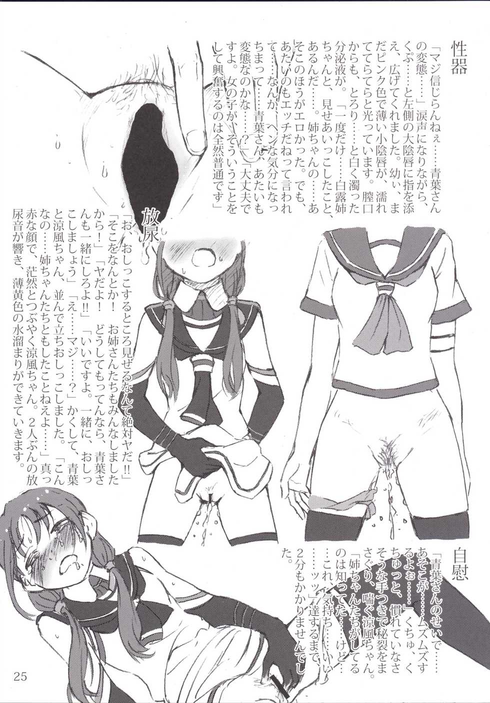 [LUNATIC PROPHET (Arimura Yuu)] Oshikkollection Kuchikukan Hen Ni  - PISS-COLLE DESTROYERS II (Kantai Collection -KanColle-) [Digital] - Page 25