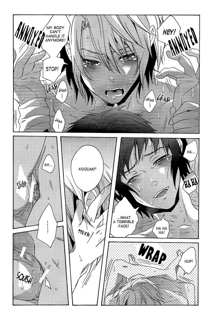 [Zerohaku (Fuji Mako)] Kosen ga Don Hiku Kurai Kyon ga Norinori de Osoi Ukeru Hon. | A Book Where Kyon's Horny Seduction is Startling Even to Koizumi (The Melancholy of Haruhi Suzumiya) [English] [Lady Phantomhive] - Page 20