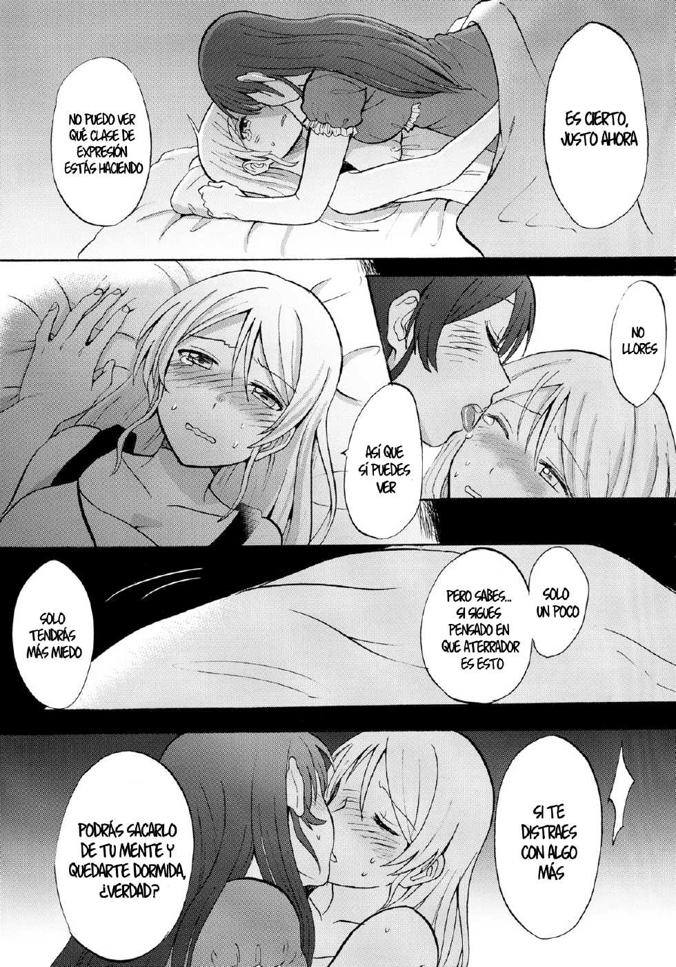 (C87) [Mushiyaki!! (Kanbayashi Makoto)] Kuragari no Shita de Dakishimete | Abrázame en la Obscuridad (Love Live!) [Spanish] [Hellstone no Fansub] - Page 17