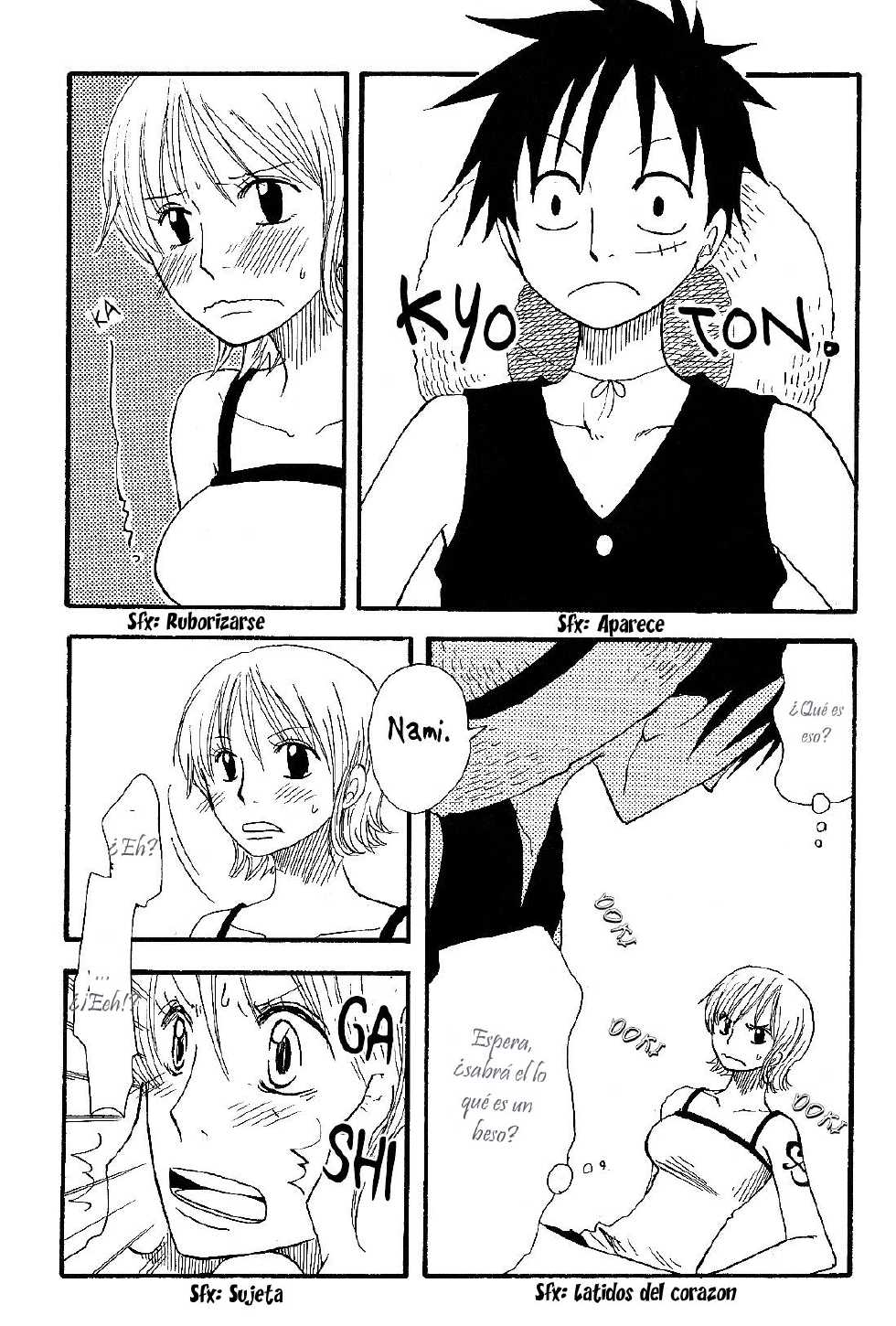 [CHANNEL KING (Fujisaki Kazuko)] Dakishimetara Kiss o Shiyou. (One Piece) [Spanish] [Hao Scanlations] - Page 4