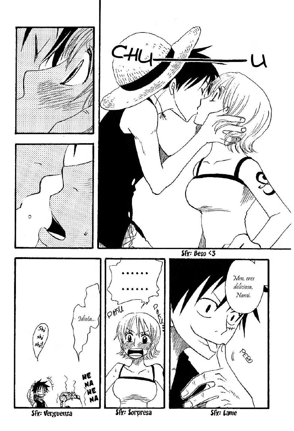 [CHANNEL KING (Fujisaki Kazuko)] Dakishimetara Kiss o Shiyou. (One Piece) [Spanish] [Hao Scanlations] - Page 5