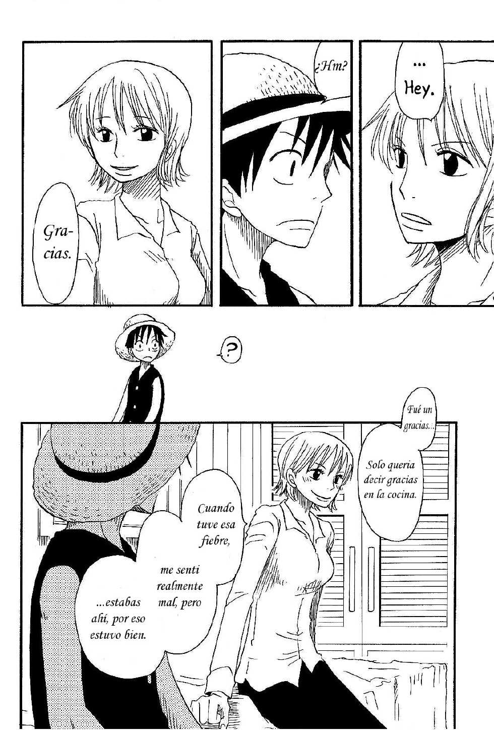 [CHANNEL KING (Fujisaki Kazuko)] Dakishimetara Kiss o Shiyou. (One Piece) [Spanish] [Hao Scanlations] - Page 9