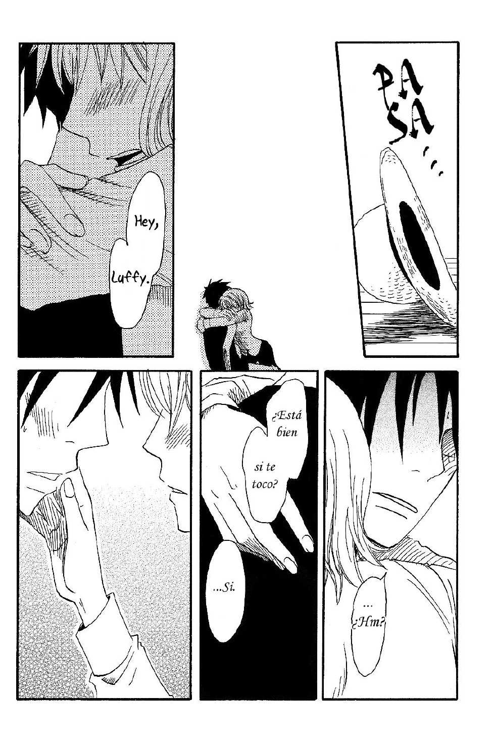 [CHANNEL KING (Fujisaki Kazuko)] Dakishimetara Kiss o Shiyou. (One Piece) [Spanish] [Hao Scanlations] - Page 13