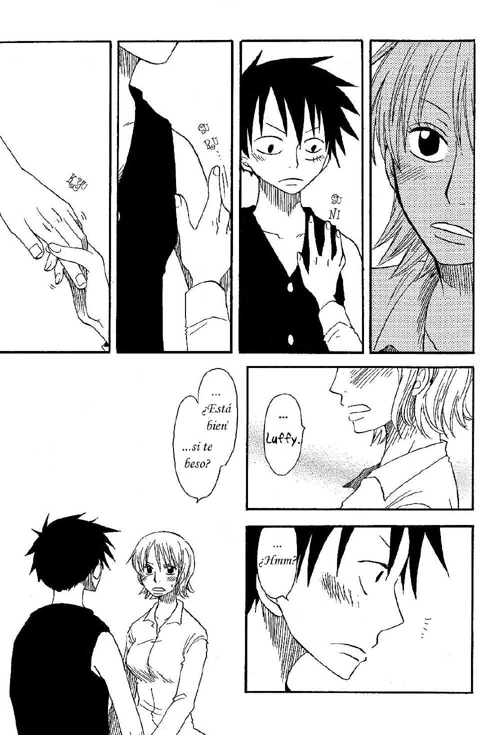 [CHANNEL KING (Fujisaki Kazuko)] Dakishimetara Kiss o Shiyou. (One Piece) [Spanish] [Hao Scanlations] - Page 14