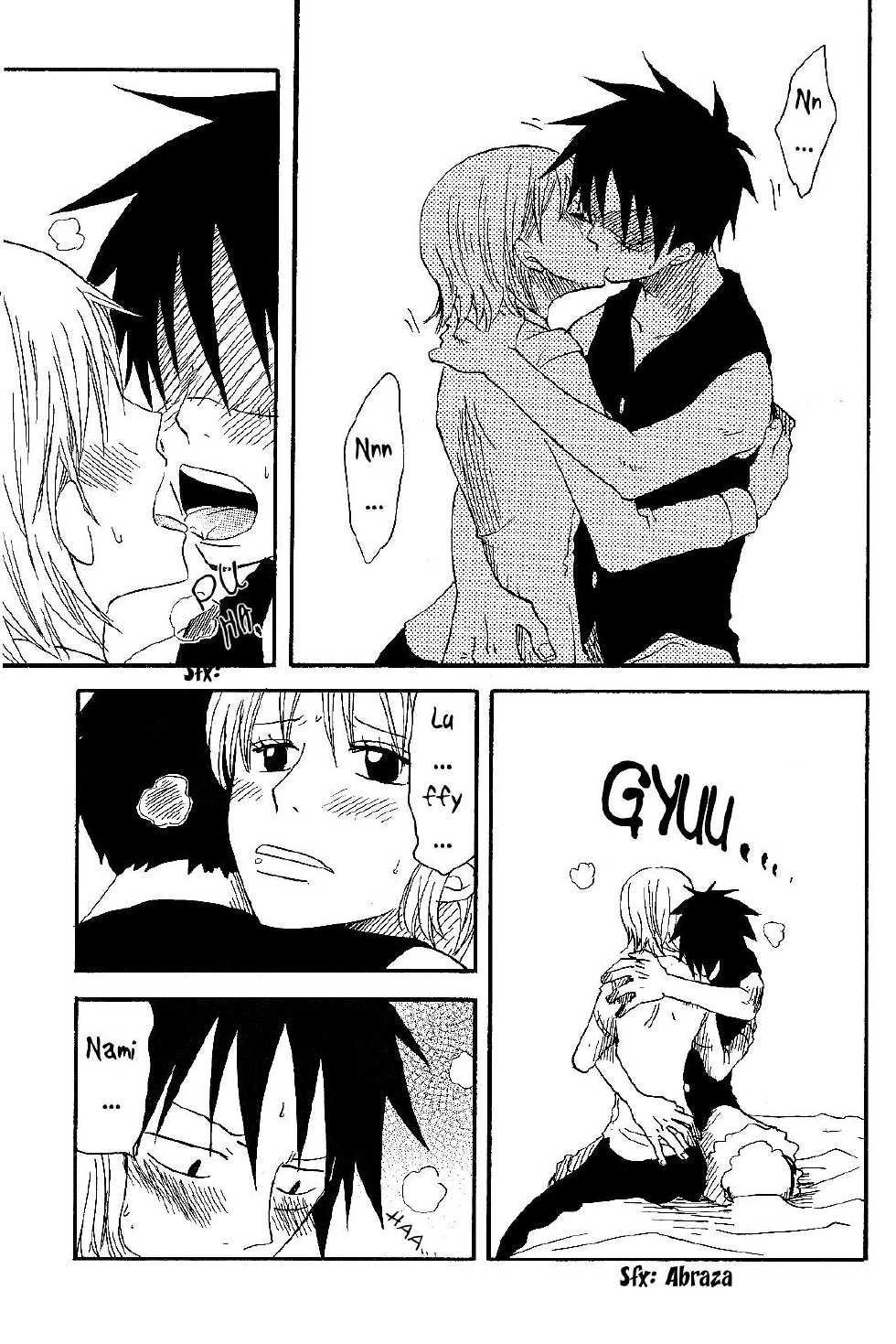 [CHANNEL KING (Fujisaki Kazuko)] Dakishimetara Kiss o Shiyou. (One Piece) [Spanish] [Hao Scanlations] - Page 16
