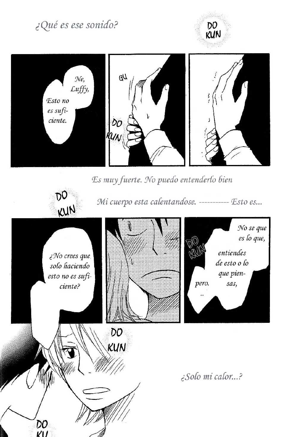 [CHANNEL KING (Fujisaki Kazuko)] Dakishimetara Kiss o Shiyou. (One Piece) [Spanish] [Hao Scanlations] - Page 17