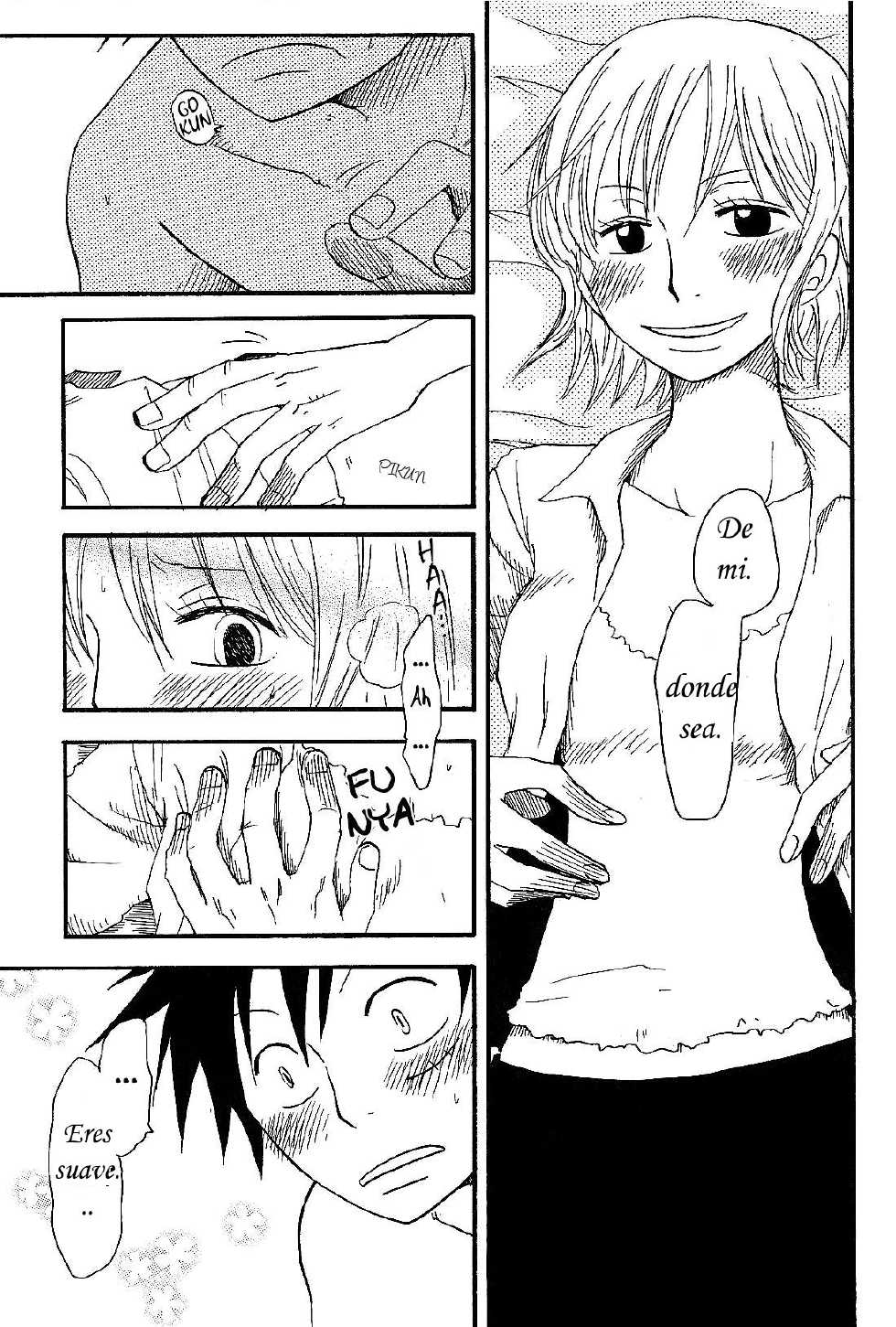 [CHANNEL KING (Fujisaki Kazuko)] Dakishimetara Kiss o Shiyou. (One Piece) [Spanish] [Hao Scanlations] - Page 20