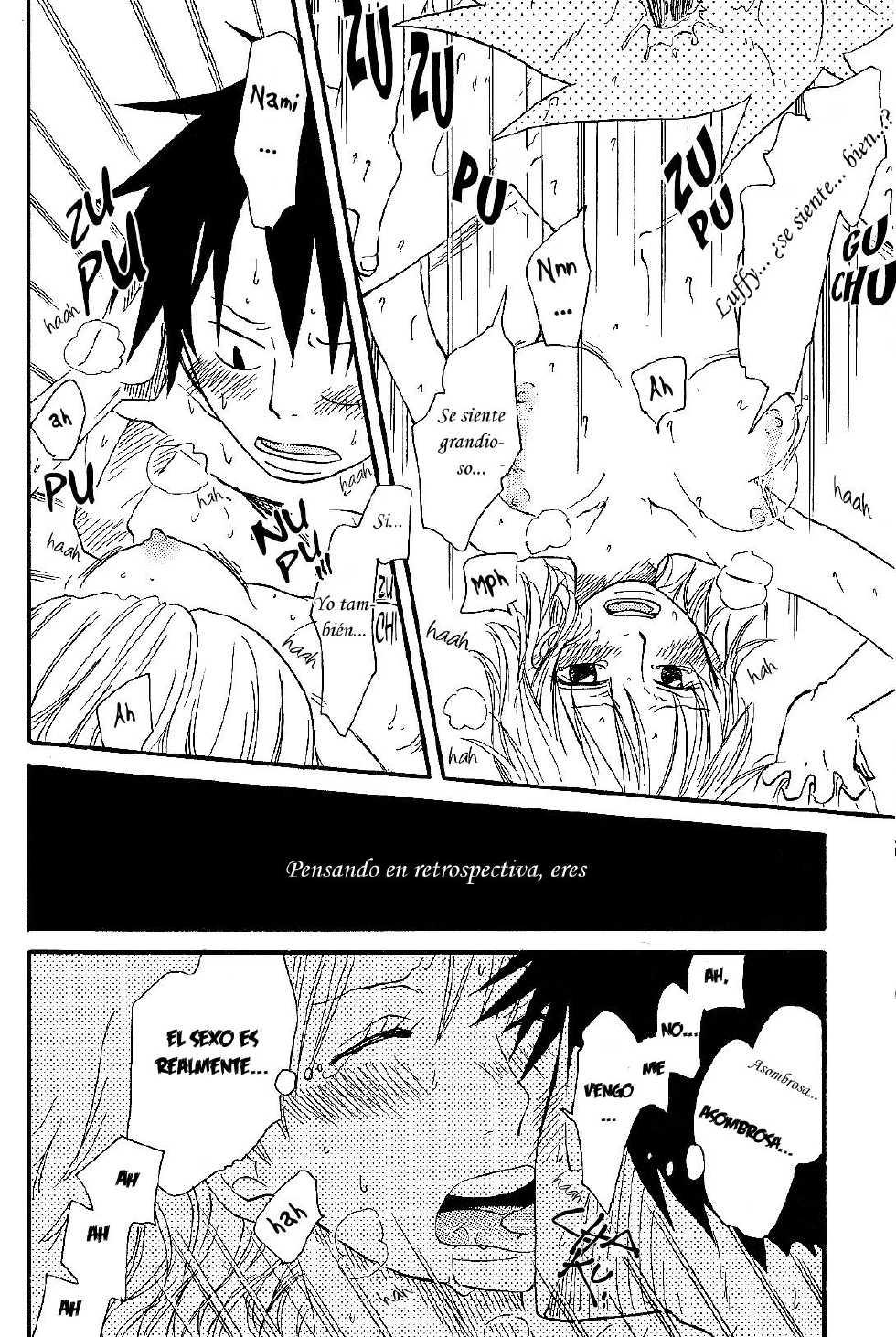 [CHANNEL KING (Fujisaki Kazuko)] Dakishimetara Kiss o Shiyou. (One Piece) [Spanish] [Hao Scanlations] - Page 27