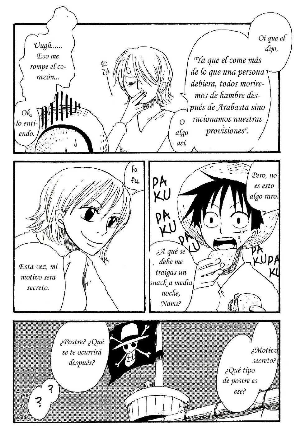 [CHANNEL KING (Fujisaki Kazuko)] Dakishimetara Kiss o Shiyou. (One Piece) [Spanish] [Hao Scanlations] - Page 36