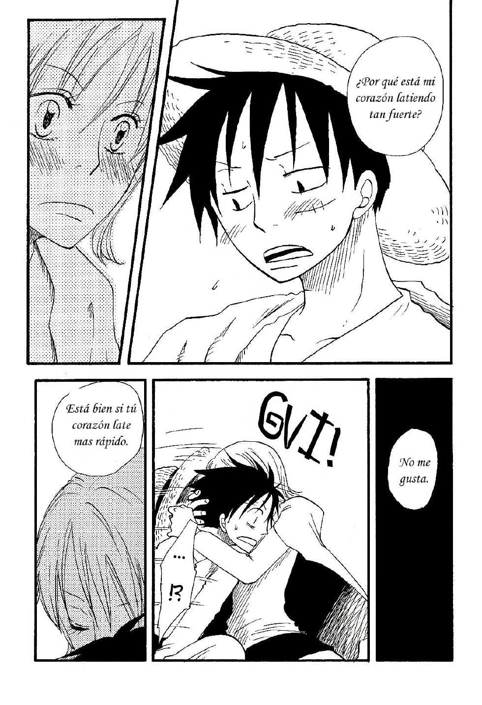 [CHANNEL KING (Fujisaki Kazuko)] Dakishimetara Kiss o Shiyou. (One Piece) [Spanish] [Hao Scanlations] - Page 39