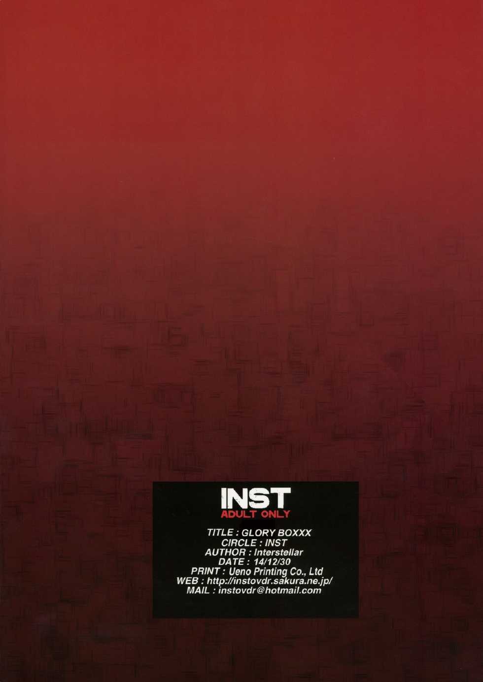 (C87) [INST (Interstellar)] GLORY BOXXX (Touhou Project) - Page 20