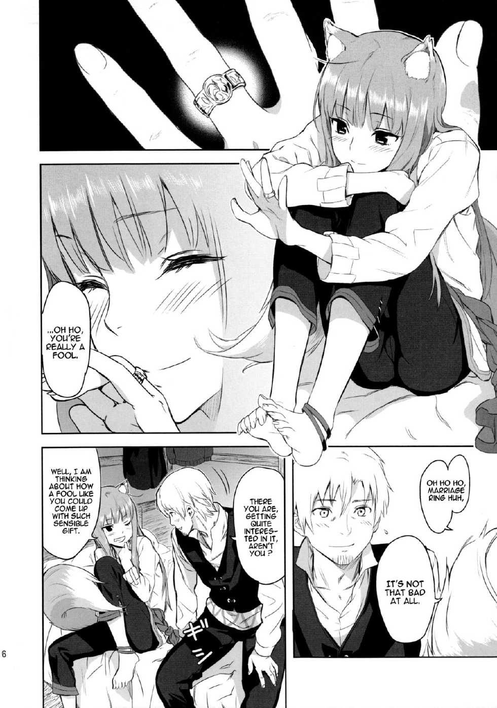 (C83) [Ajisaidenden (Kawakami Rokkaku, Takanashi Rei)] Harvest II (Spice and Wolf) [English] [VLtrans] [Decensored] - Page 16