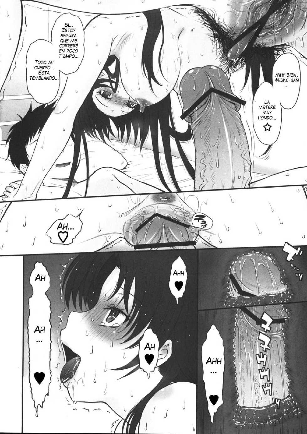 (C80) [MOON RULER (Tsukino Jyogi)] Yasashii Oba no shitsukekata | How to Train Your Nice Aunt (Denpa Onna to Seishun Otoko) [Spanish] {ThanatoS184} - Page 13