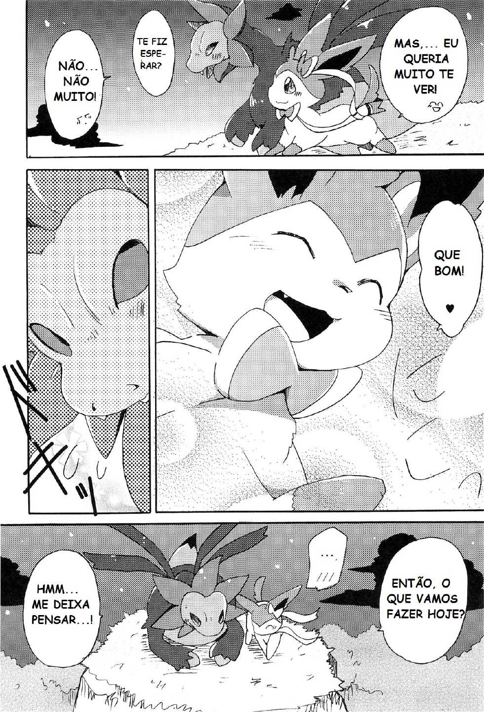 (Kansai! Kemoket 2) [Kemono no Koshikake (Azuma Minatu)] Sweet night | Doce Noite (Pokémon) [Portuguese-BR] [Rethsam] - Page 5