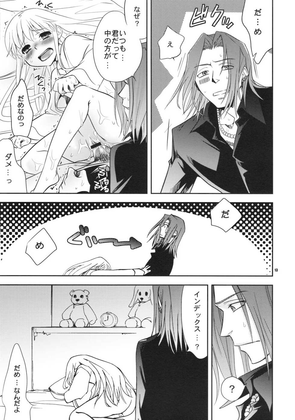 (C75) [Crazy9 (Ichitaka)] Saigo no Yoru ni (Toaru Majutsu no Index) - Page 12