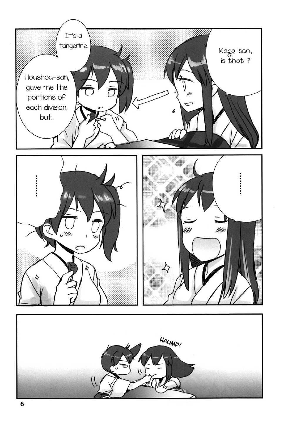 (Houraigekisen Yo-i! 6Senme) [Gyokusaijima (38-shiki)] Kuuboryou no Konna Ichinichi. | One of those days at the aircraft carriers dormitory (Kantai Collection -KanColle-) [English] ['Don't Mind Me' - the Army] - Page 5