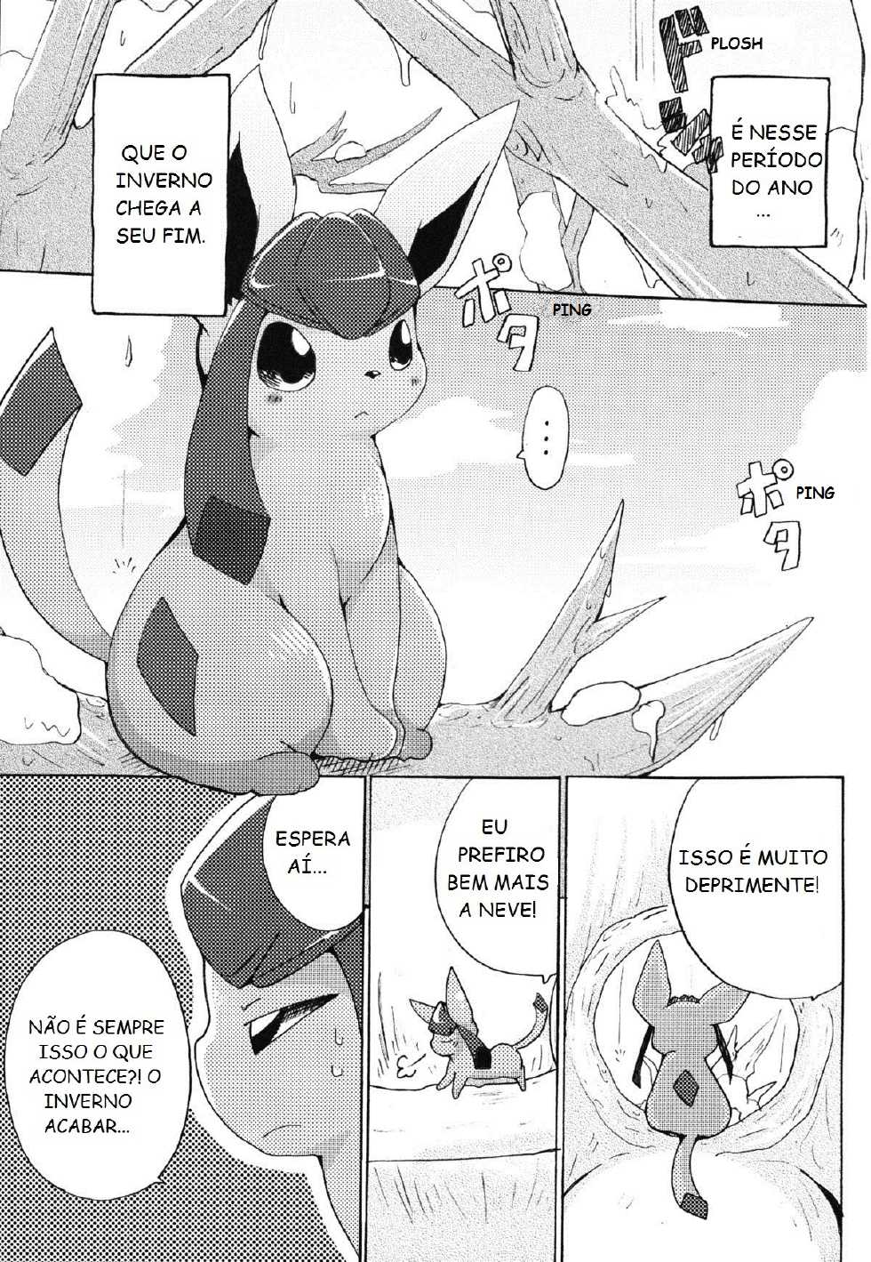 (Mofuket) [Kemono no Koshikake (Azuma Minatu)] Motto Atsui no wa Suki? | Quente Atração (Pokémon) [Portuguese-BR] [Rethsam] - Page 3