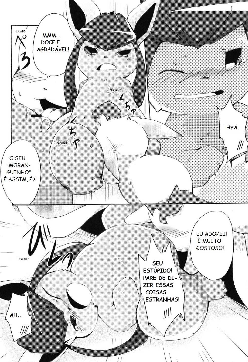 (Mofuket) [Kemono no Koshikake (Azuma Minatu)] Motto Atsui no wa Suki? | Quente Atração (Pokémon) [Portuguese-BR] [Rethsam] - Page 16