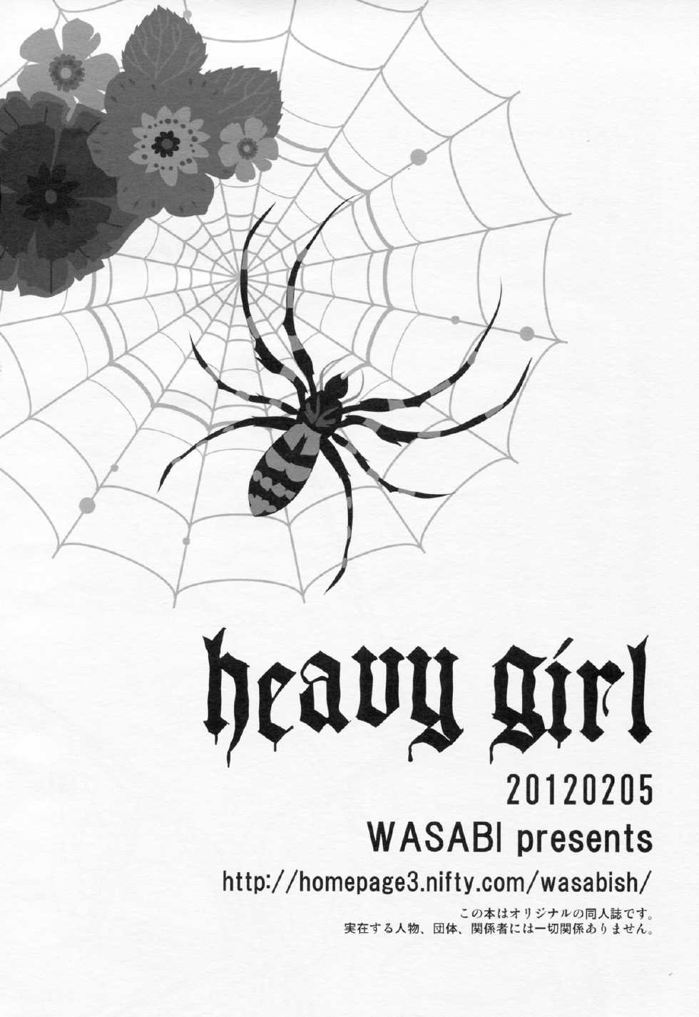 (COMITIA99) [WASABI (Tatami)] heavy girl - Page 17